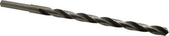 Michigan Drill - 19/32" Drill, 118° Point, High Speed Steel Silver Deming & Reduced Shank Drill Bit - Oxide Finish, 12" OAL, Straight Shank, 9" Flute Length, Right Hand Cut, Standard Point, Spiral Flute, Regular Spiral - All Tool & Supply