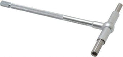 SPI - 2-1/8 to 3-1/2 Inch, 5-7/8 Inch Overall Length, Telescoping Gage - 5 Inch Long Handle, Hardened Tool Steel, Satin Chrome Finish - All Tool & Supply