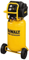 DeWALT - 1.6 Running HP, 5.4 CFM at 90 psi Vertical Port Electric Compressor - 15 Gallon Tank, 15 Amp, 200 Max psi, 120V - All Tool & Supply