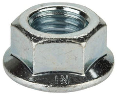 Value Collection - 3/4-10, 1-1/2" Flange Diam, Serrated Flange Nut - Grade Grade 2 Steel, Zinc-Plated Finish, 0.675" Flange Height - All Tool & Supply