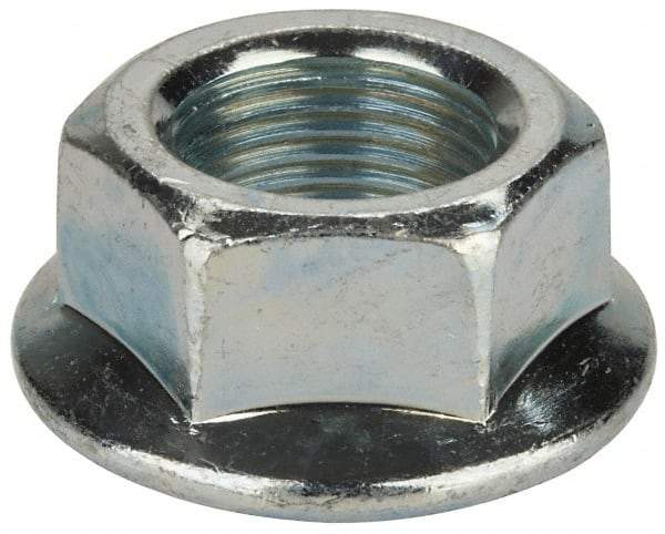 Value Collection - 3/4-16, 1-1/2" Flange Diam, Serrated Flange Nut - Grade Grade 2 Steel, Zinc-Plated Finish, 0.675" Flange Height - All Tool & Supply