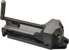 Cardinal Tool - 4" Jaw Opening Capacity x 1-1/2" Throat Depth, Horizontal Drill Press Vise - 4" Wide Jaw, Stationary Base, Rapid Action, 11-1/2" OAL x 2-7/8" Overall Height, Steel - All Tool & Supply