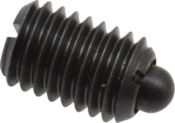 Gibraltar - 1/2-13, 3/4" Thread Length, 0.151" Plunger Projection, Steel Threaded Spring Plunger - 1/4" Max Plunger Diam, 0.75" Plunger Length, 5 Lb Init End Force, 28.5 Lb Final End Force - All Tool & Supply