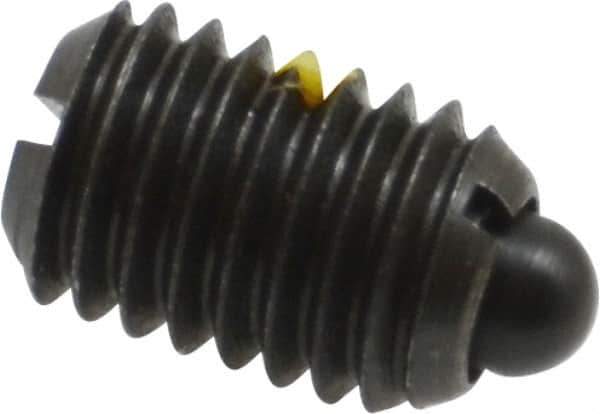 Gibraltar - 1/2-13, 3/4" Thread Length, 0.151" Plunger Projection, Steel Threaded Spring Plunger - 1/4" Max Plunger Diam, 0.75" Plunger Length, 1.75 Lb Init End Force, 5.5 Lb Final End Force - All Tool & Supply