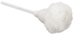 PRO-SOURCE - 12" OAL Toilet Bowl Mop - Acrylic Bristles, 2" Bristle Length, 13" Plastic Handle, White - All Tool & Supply