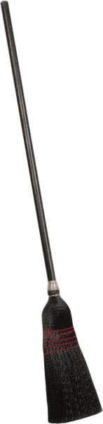 PRO-SOURCE - 60" OAL Polypropylene Bristle Corn Broom - Wood Handle, Water Resistance - All Tool & Supply