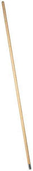 PRO-SOURCE - 60" Wood Female Thread Mop Handle - 1-1/8" Handle Diam, Metal Connector, Use with Wet Mops - All Tool & Supply