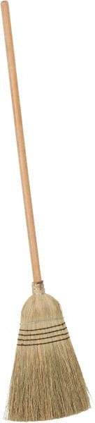 PRO-SOURCE - 60" OAL Corn Bristle Broom - Wood Handle - All Tool & Supply