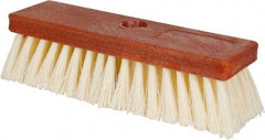 PRO-SOURCE - 1-1/2" Bristle Length, Polypropylene Utility Scrub Brush - 10" OAL, Wood Block - All Tool & Supply