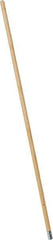 PRO-SOURCE - 54" Wood Female Thread Mop Handle - 1-1/8" Handle Diam, Metal Connector, Use with Wet Mops - All Tool & Supply