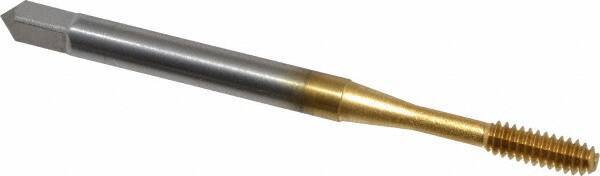 OSG - #4-40 UNC H7 Thread Limit Modified Bottoming Thread Forming Tap - Cobalt, TiN Finish, 1-7/8" OAL, 9/16" Thread Length, Right Hand Thread, Series HY-PRO NRT - All Tool & Supply