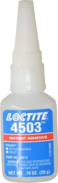 Loctite - 0.70 oz Bottle Clear Instant Adhesive - Series 4503 - All Tool & Supply