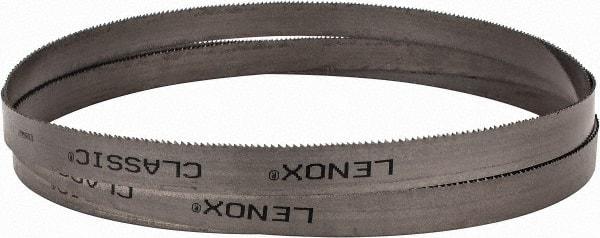 Lenox - 10 to 14 TPI, 7' 9" Long x 3/4" Wide x 0.035" Thick, Welded Band Saw Blade - Bi-Metal, Toothed Edge, Modified Raker Tooth Set, Flexible Back, Contour Cutting - All Tool & Supply