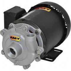 American Machine & Tool - 115/230 Volt, 1 Phase, 1-1/2 HP, Stainless Steel Straight Pump - 1-1/2 Inch Inlet, 1-1/4 Inch Outlet, 66 Max Head psi, Stainless Steel Impeller - All Tool & Supply