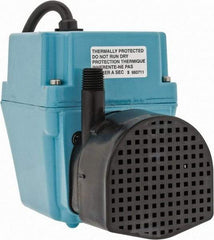 Little Giant Pumps - 1/40 HP, 5.1 psi, Aluminum Miniature Submersible Pump - 3/8 Inch Inlet, 1/4 Inch Outlet, 6 Ft. Long Power Cord, 1.7 Amp - All Tool & Supply