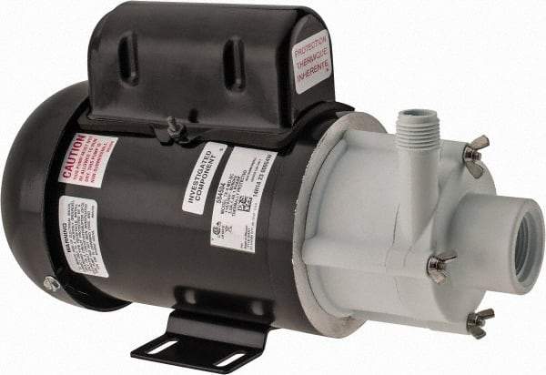 Little Giant Pumps - 1/8 HP, 29.3 Shut Off Feet, Magnetic Drive Pump - 1 Phase, 60 Hz - All Tool & Supply