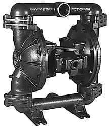 SandPIPER - 2" NPT, Metallic, Air Operated Diaphragm Pump - PTFE/Neoprene Diaphragm, Stainless Steel Housing - All Tool & Supply