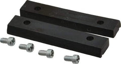 Panavise - 2-1/2" Wide x 1/2" High x 1/4" Thick, V-Groove Vise Jaw - Nylon, Fixed Jaw - All Tool & Supply