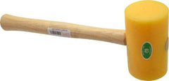 Garland - 1-1/2 Lb Head Polyethylene Mallet - 14" OAL, 16-1/2" Long Wood Handle - All Tool & Supply