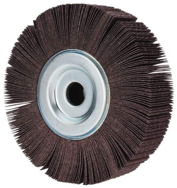 3M - 8" Diam, 80 Grit Aluminum Oxide Unmounted Flap Wheel - 1" Hole, 2" Wide, Coated, Medium Grade, 3900 Max RPM , XE Weighted, Cloth Backing - All Tool & Supply