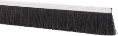 PRO-SOURCE - 1/2" Back Strip Brush Width, Metal Black Nylon Strip Brush - 1" Bristle Length, Nylon, 36" OAL - All Tool & Supply