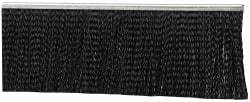 PRO-SOURCE - 1/2" Back Strip Brush Width, Metal Black Nylon Strip Brush - 3" Bristle Length, Nylon, 36" OAL - All Tool & Supply