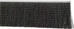 PRO-SOURCE - 1/2" Back Strip Brush Width, Metal Black Nylon Strip Brush - 4" Bristle Length, Nylon, 36" OAL - All Tool & Supply