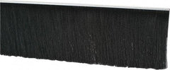 PRO-SOURCE - 1/2" Back Strip Brush Width, Metal Black Nylon Strip Brush - 6" Bristle Length, Nylon, 36" OAL - All Tool & Supply