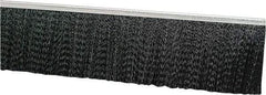 PRO-SOURCE - 1/2" Back Strip Brush Width, Metal Black Nylon Strip Brush - 2" Bristle Length, Nylon, 72" OAL - All Tool & Supply