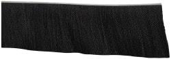 PRO-SOURCE - 1/2" Back Strip Brush Width, Metal Black Nylon Strip Brush - 6" Bristle Length, Nylon, 72" OAL - All Tool & Supply