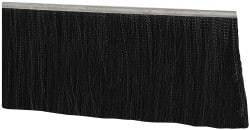 PRO-SOURCE - 5/16" Back Strip Brush Width, Metal Black Nylon Strip Brush - 6" Bristle Length, Nylon, 36" OAL - All Tool & Supply