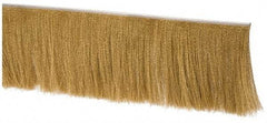 PRO-SOURCE - 1/2" Back Strip Brush Width, Stainless Steel Back Strip Brush - 6" Bristle Length, Brass, 36" OAL - All Tool & Supply