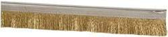 PRO-SOURCE - 5/16" Back Strip Brush Width, Stainless Steel Back Strip Brush - 1" Bristle Length, Stainless Steel, 36" OAL - All Tool & Supply