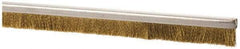 PRO-SOURCE - 5/16" Back Strip Brush Width, Stainless Steel Back Strip Brush - 1" Bristle Length, Stainless Steel, 72" OAL - All Tool & Supply