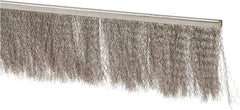 PRO-SOURCE - 5/16" Back Strip Brush Width, Stainless Steel Back Strip Brush - 4" Bristle Length, Stainless Steel, 72" OAL - All Tool & Supply