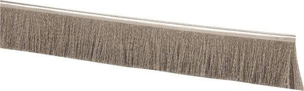 PRO-SOURCE - 1/2" Back Strip Brush Width, Stainless Steel Back Strip Brush - 2" Bristle Length, Stainless Steel, 36" OAL - All Tool & Supply