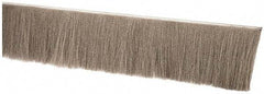 PRO-SOURCE - 1/2" Back Strip Brush Width, Stainless Steel Back Strip Brush - 4" Bristle Length, Stainless Steel, 36" OAL - All Tool & Supply