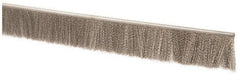 PRO-SOURCE - 1/2" Back Strip Brush Width, Stainless Steel Back Strip Brush - 2" Bristle Length, Stainless Steel, 72" OAL - All Tool & Supply