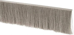 PRO-SOURCE - 1/2" Back Strip Brush Width, Stainless Steel Back Strip Brush - 4" Bristle Length, Stainless Steel, 72" OAL - All Tool & Supply