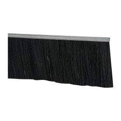 PRO-SOURCE - 1/2" Back Strip Brush Width, Metal Black Nylon Strip Brush - 5" Bristle Length, Nylon, 36" OAL - All Tool & Supply