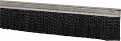 PRO-SOURCE - 1/2" Back Strip Brush Width, Metal Black Nylon Strip Brush - 2" Bristle Length, Nylon, 72" OAL - All Tool & Supply