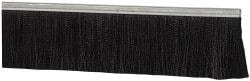 PRO-SOURCE - 1/2" Back Strip Brush Width, Metal Black Nylon Strip Brush - 4" Bristle Length, Nylon, 72" OAL - All Tool & Supply