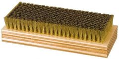 Made in USA - 1" Bristle Length, Hoghair Cleaning & Finishing Brush - 6-1/2" Long x 2-3/8" Wide Head, 6" OAL, Hardwood Block - All Tool & Supply