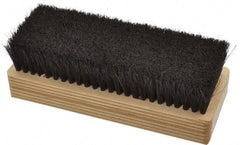 Made in USA - 1" Bristle Length, Horsehair Cleaning & Finishing Brush - 6-1/2" Long x 2-3/8" Wide Head, 6" OAL, Hardwood Block - All Tool & Supply