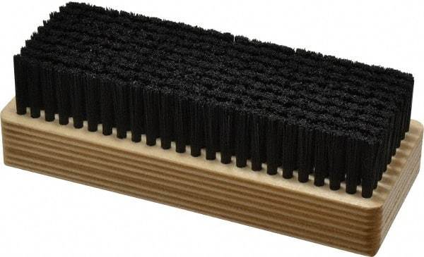 Made in USA - 1" Bristle Length, Synthetic Cleaning & Finishing Brush - 6-1/2" Long x 2-3/8" Wide Head, 6" OAL, Hardwood Block - All Tool & Supply