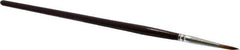 PRO-SOURCE - #5 Sable Artist's Paint Brush - 9/64" Wide, 9/16" Bristle Length, 5-1/2" Wood Handle - All Tool & Supply