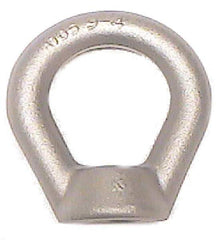 Made in USA - 10,000 Lb Capacity, M20x2.5 Thread, Carbon Steel Heavy Duty Lifting Eye Nut - Grade C-1030, 5" Long x 5" High, 2-1/4" Inside & 4" Outside Eye Diam, 1-9/16" Bell/Base Width - All Tool & Supply