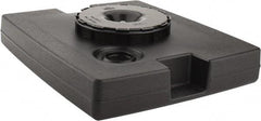 Rubbermaid - Black Plastic Weighted Base - Compatible with 56 Gal Containers, 21-1/8" Long, 5" High - All Tool & Supply