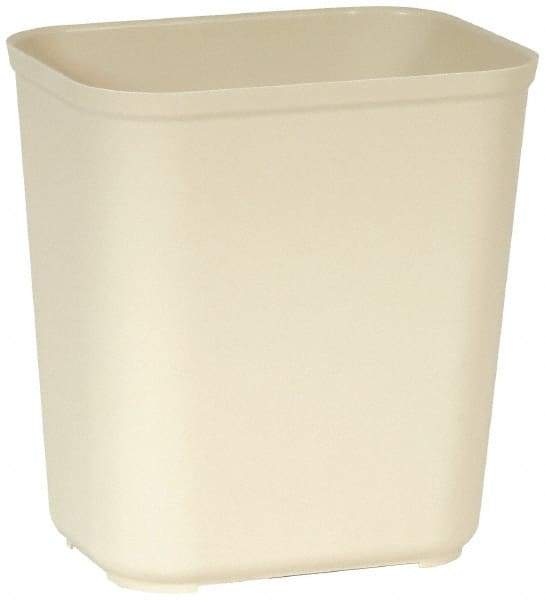 Rubbermaid - 28 Qt Gray Rectangle Trash Can - Fiberglass, 14" High x 16-1/2" Long x 9" Wide - All Tool & Supply