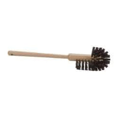 Rubbermaid - 17" OAL Toilet Bowl Brush - Polypropylene Bristles, 1-1/2" Bristle Length, 17" Plastic Handle, Brown - All Tool & Supply